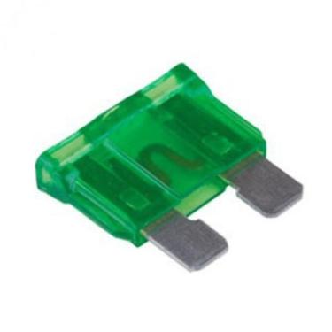 Imagem de 5 UNIDADES = 30A Verde Fusível Lâmina Engate Para Sistema De Som Automotivo Fusivel Carro Moto 12V 24V