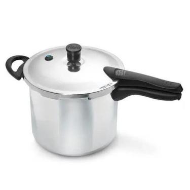 Imagem de Panela De Pressão Nigro 6 Litros Press Alumínio Polido, 6L, Cinza