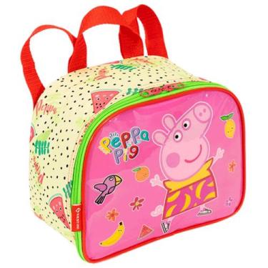 Imagem de Lancheira Escola Creche Passeio Infantil Peppa Pig Fruits Oficial Sest