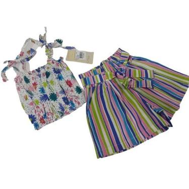 Imagem de Conjunto Infantil Menina Verão Blusa Shorts Lessa Kids 8115 - Rosa - TAM 12 ANOS-Feminino