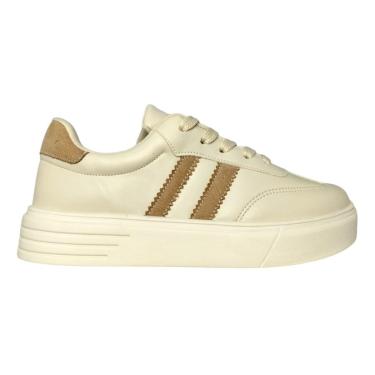 Imagem de Tenis Feminino Casual Reto Ousadia Cadarço Napa 007-009-Feminino