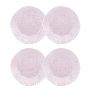 Imagem de Conjunto 4 Pratos Fundo 22,5cm Ryo Pink Sand Porcelana Oxford
