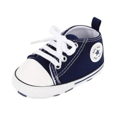 Imagem de Tênis Esportivos De Lona Com Estampa De Estrela Para Bebês Recém-nasci