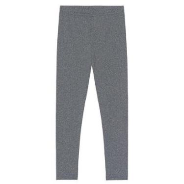 Imagem de Calça legging infantil unissex térmica leve Brandili-CINZA-Unissex