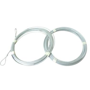 Imagem de Cabo de Aço Galvanizado 3/32 para Rede de Vôlei Pangué, Prata, Único, 