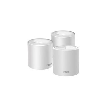 Imagem de Roteador Mesh TP-Link Deco X10, Wi-Fi 6, AX1500, Dual-Band, 2 Portas Gigabit, Branco, Kit com 3 Unidades - Deco X10(3-pack)(BR)