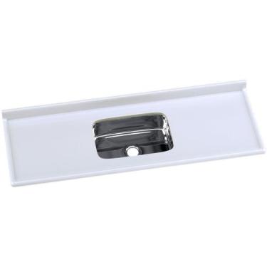 Imagem de Tampo para Pia de Cozinha Rorato Mármore Sintético com Cuba em Inox 15