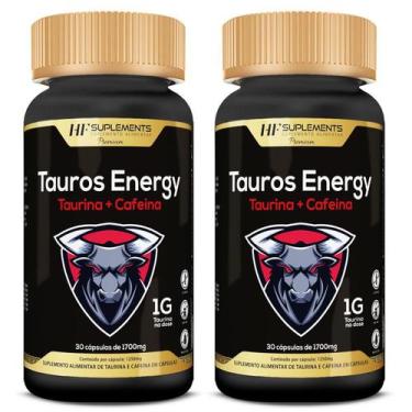 Imagem de 2x tauros energy 1700mg 30caps hf suplements
