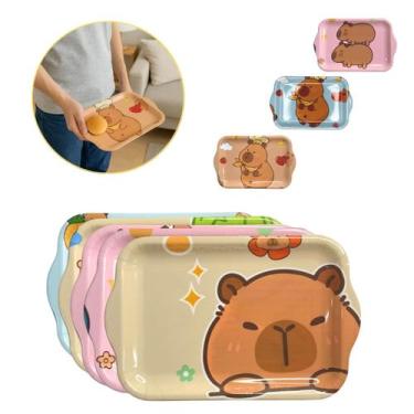 Imagem de Bandeja Capivara Decorativa 28cm Plástico Leve Resistente - Saz