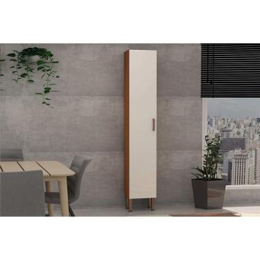 Imagem de Paneleiro de Cozinha Essência com 1 Porta e 3 Prateleiras em MDF 34,8cm Freijo-white La...