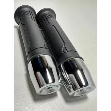 Imagem de Kit Manopla e Peso de Guidão para Moto Cargo 160 e PCX 150 Compatível com Honda para Melhor Controle Cromado OEM