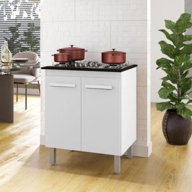 Imagem de Balcão Cooktop Jade 75cm 2 Portas Pés com Regulagem - Moblis Movéis, 5
