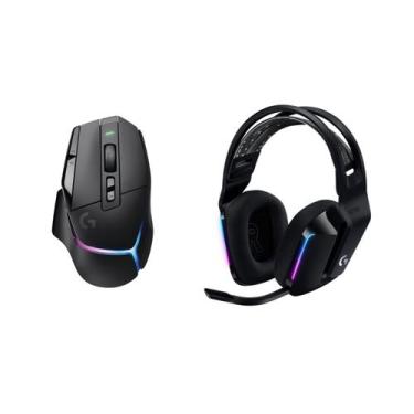 Imagem de Mouse para jogos sem fio Logitech G502 X Plus com fone de ouvido G733