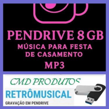 Imagem de Pen drive 8gb com Músicas para Festas de Casamentos (mp3) - Cmd 08