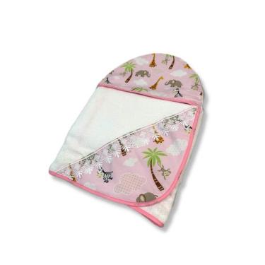 Imagem de toalha para bebê toalha com capuz toalha forrada com fralda toalha de 