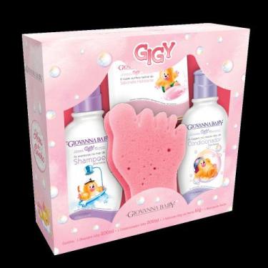 Imagem de Kit A Hora do Banho Rosa Giovanna Baby 0m+ Shampoo 200ml Cond. 200ml S
