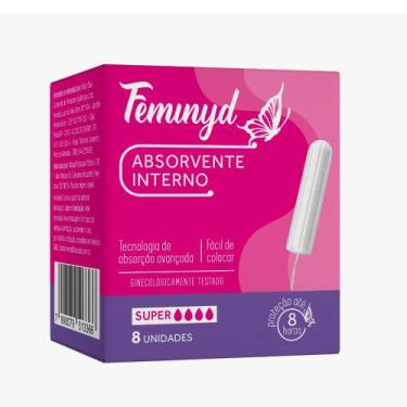 Imagem de Absorvente Interno Super FEMINYD 8 Unidades