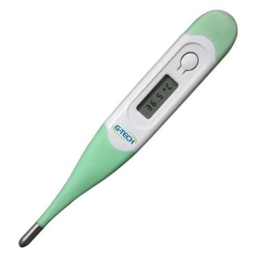 Imagem de Termômetro Digital com Sensor TH400 Verde Claro Oral/Axilar G-Tech 1 U