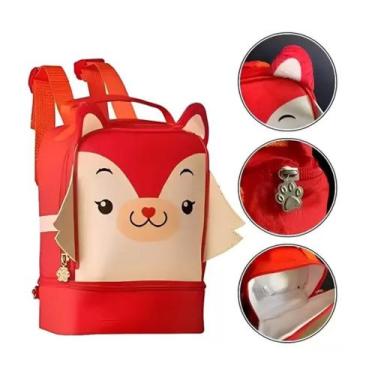 Imagem de Lancheira Térmica Escolar Infantil Pets Selva - Clio, Raposa vermelha
