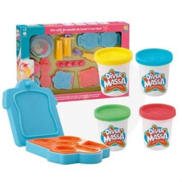 Imagem de Massinha De Modelar Café Da Manha Brinquedo Comidinha Moldes - DIVERTO