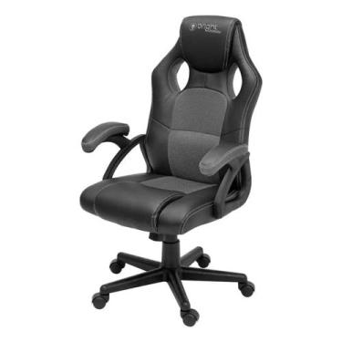 Imagem de Cadeira Gamer Ergonômica Apoio Braços Ajustável Preta Bright