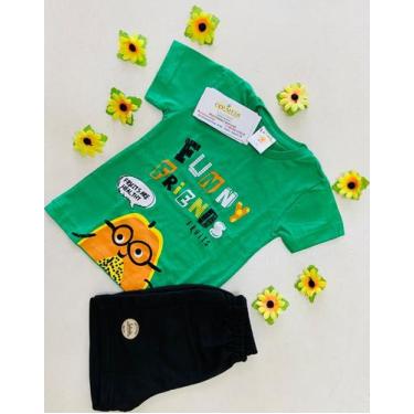 Imagem de Conjunto de bebê masculino - Solinho, Verde, G