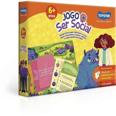 Imagem de Jogo Educativo Ser Social de Tabuleiro com Habilidades Socioemocionais Toyster Brinquedos