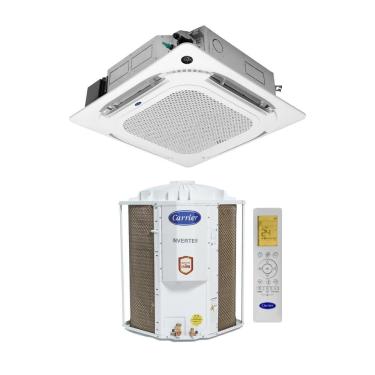 Imagem de Ar Condicionado Split Cassete Inverter Carrier 36000 BTUS Quente e Frio 220V 38CQVF36515MCA