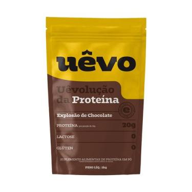 Imagem de Proteína em Pó Uêvo Sabor Chocolate 1Kg Suplemento Refil - UEVO
