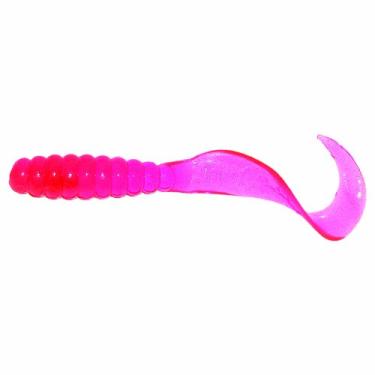 Imagem de Mister Twister MTSF20-6 Meeny Curly Tail Grub, 7,6 cm, rosa, pacote com 20