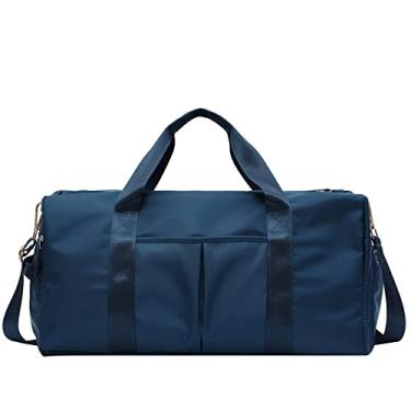 Imagem de Bolsa de ginástica unissex bolsa de viagem com compartimento úmido e compartimento de sapatos, bolsa de viagem de grande capacidade bolsa de viagem bolsa de viagem bolsa de viagem