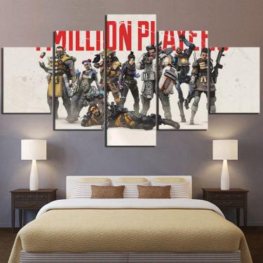 Imagem de Quadro Decorativos Jogo-Dark-Souls com 5 peças 130x65 9