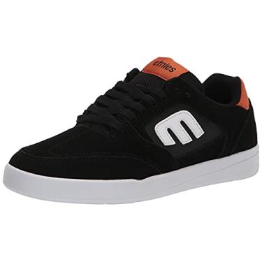 Imagem de Etnies Men's Veer Low Top Skate Shoe, Black/White/Orange, 8.5