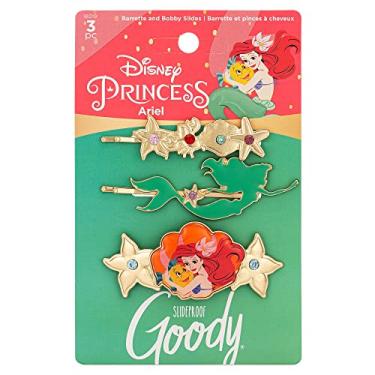Imagem de GOODY Conjunto de broches e presilhas Bobby – Princesa da Disney, Ariel – Bobbies de strass à prova de deslizamento – Acessórios de cabelo para homens, mulheres, meninos e meninas