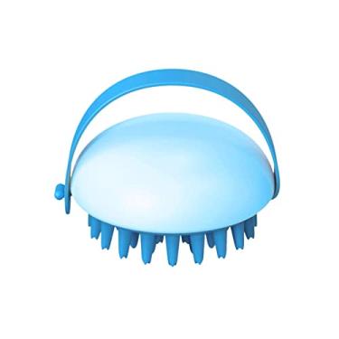 Imagem de 1 escova massageadora couro cabeludo para cabelo, escova couro cabeludo seca e molhada com cerdas silicone macias, escova cabelo destacável para limpeza couro cabeludo para casa