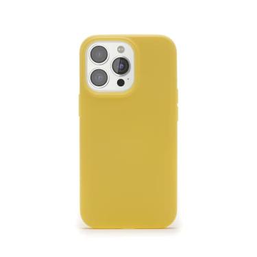 Imagem de Capa Celular CUSTOMIC para Galaxy S21 FE Soft Touch. Proteção Militar MIL-STD-810G. Capinha de Smartphone Case impacto Silicone Líquido (Amarelo)