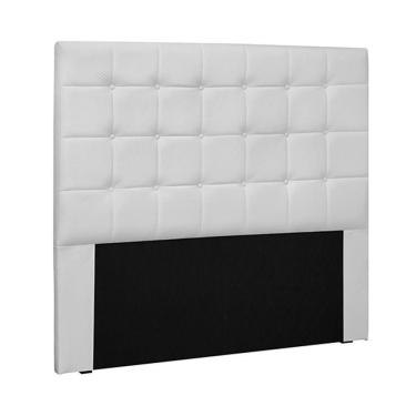 Imagem de Cabeceira Queen Size 1,60m Tropea Pu Branco - Gran Belo