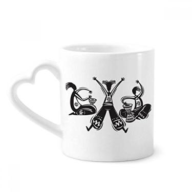 Imagem de Caneca Dance Celebrate Mexico Totems Pandeiro Caneca Café Cerâmica Copos Copo Coração Vidro