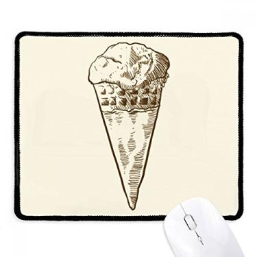 Imagem de Mousepad Sketch Ice Cream Sweet Illustration Tapete de borracha para jogos