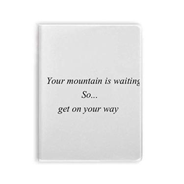 Imagem de Diário "Get On Your Way To Mountain" capa macia diário
