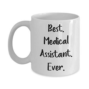Imagem de Caneca de assistente médico – Melhor assistente médico de todos os tempos – Caneca de café de cacau quente divertido – ideia de de Natal