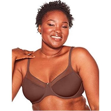 Imagem de Bali Sutiã feminino One Smooth U ultra leve, sutiã com aro, alças conversíveis, DF3439, Marrom cacau quente, 34DD