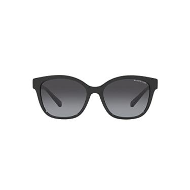 Imagem de A|X ARMANI EXCHANGE Óculos de sol Ax4127s Cat Eye para mulher, Preto brilhante/cinzento gradiente