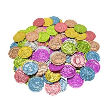 Imagem de Toyvian 100 Unidades de coloridas jogo de plastico de jogo de plástico tesouro jogos de de plástico de do jogo palhaço do jogo adereços