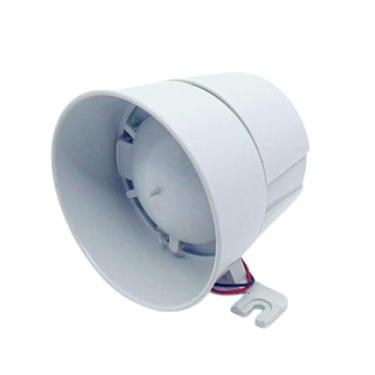 Imagem de Sirene Alarme Taty 120db 12v Alta Potência Compacta Branca