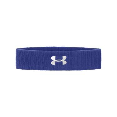 Imagem de Under Armour Faixa de cabeça de desempenho, azul royal (400)/branco, tamanho único