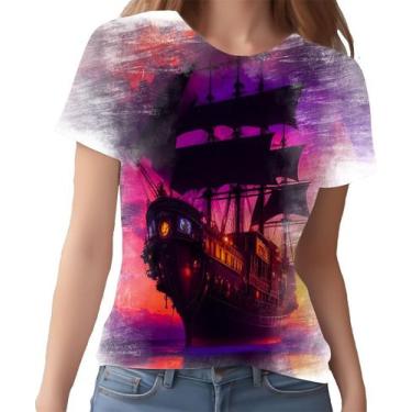 Imagem de Camiseta Camisa Estampada Steampunk Navio Embarcação Hd 1 - Enjoy Shop