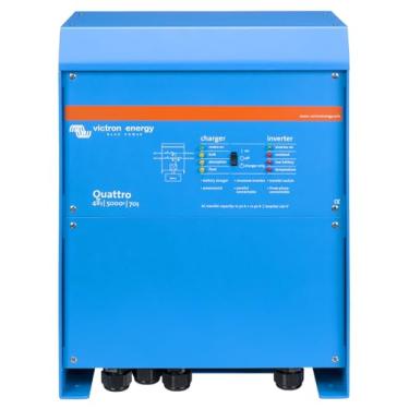 Imagem de Inversor solar off grid victron aldo solar qua485021100 quattro 5000va 48v/120v senoidal pura+carregador