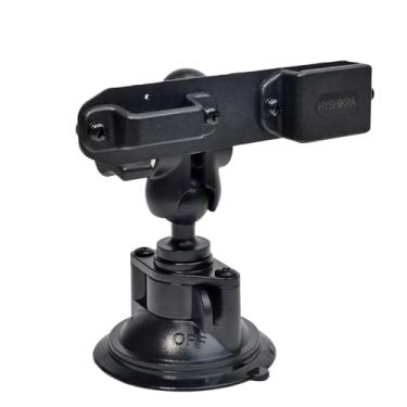 Imagem de HYSHIKRA Suporte portátil para rádio e microfone, suporte para walkie-talkie com ventosa compatível com rádio bidirecional Kenwood Baofeng UV5R Motorola Talkabout Midland Cobra Yaesu