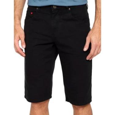 Imagem de Bermuda Forum Masculina Regular Sarja Thiago Preta-Masculino
